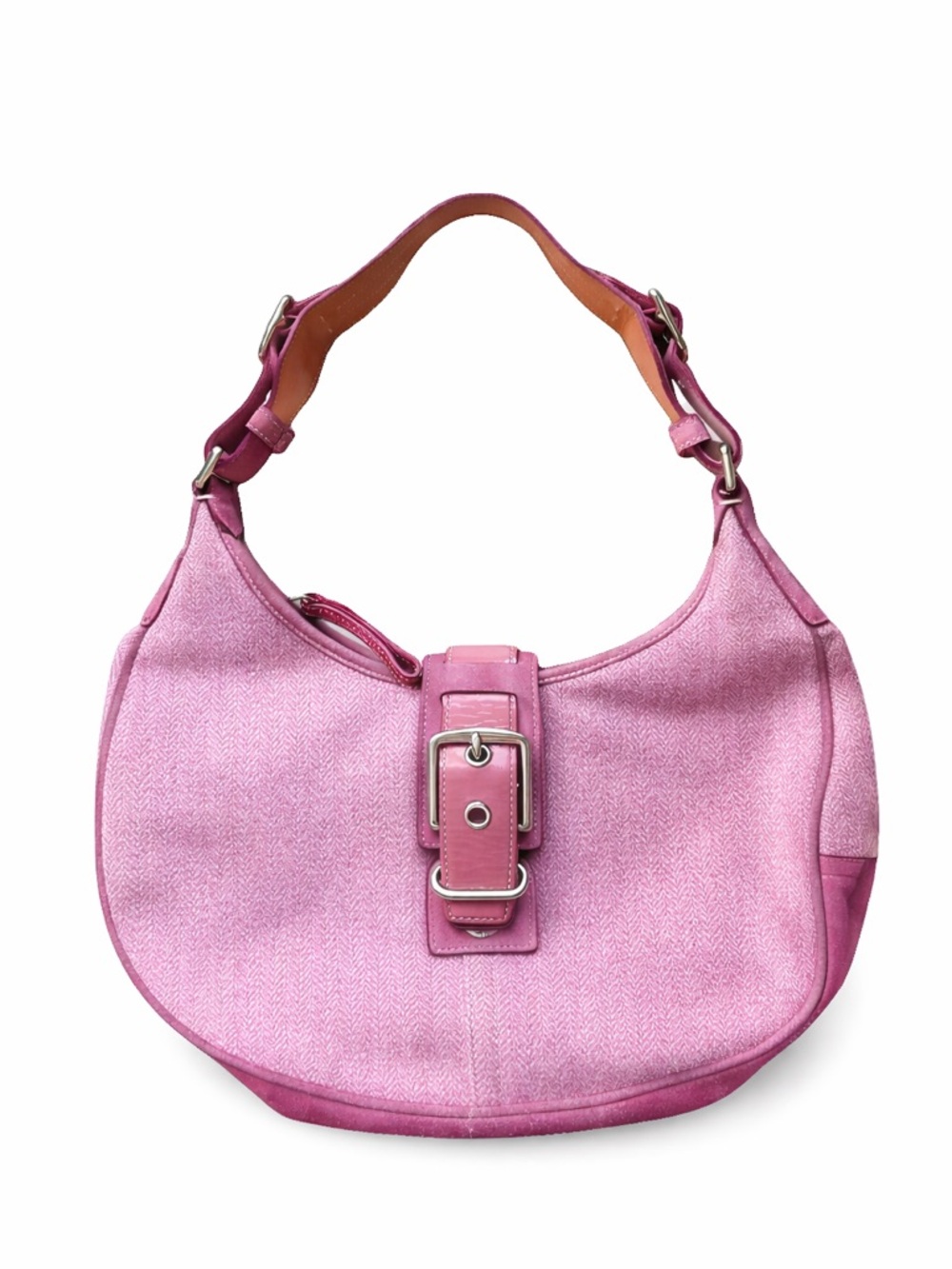 Rare Y2K Coach SoHo Pink Gingham Hobo Shoulder Bag